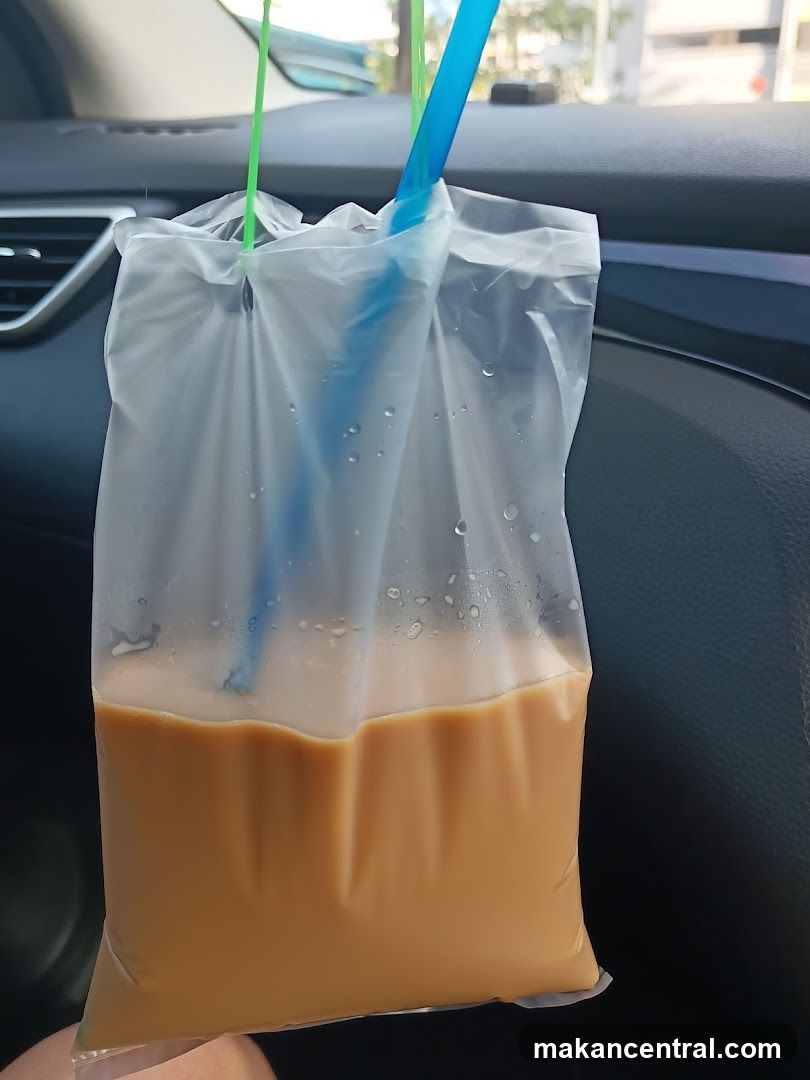 Beverage in a Plastic Bag
