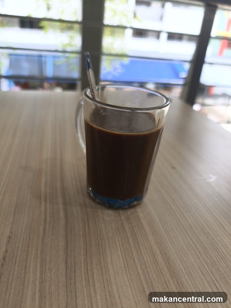 Coffee in a glass mug