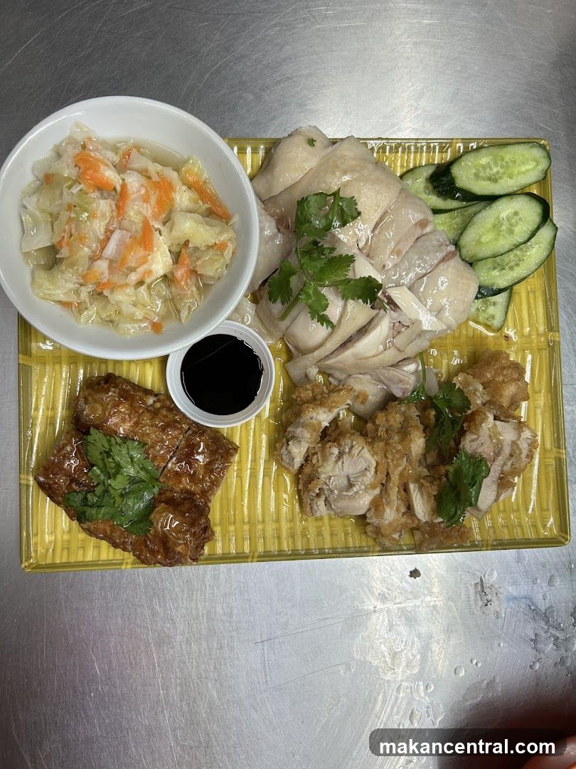 Hainanese Chicken Rice Platter