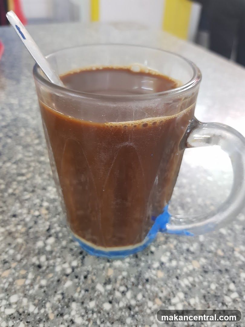 Coffee in a glass mug