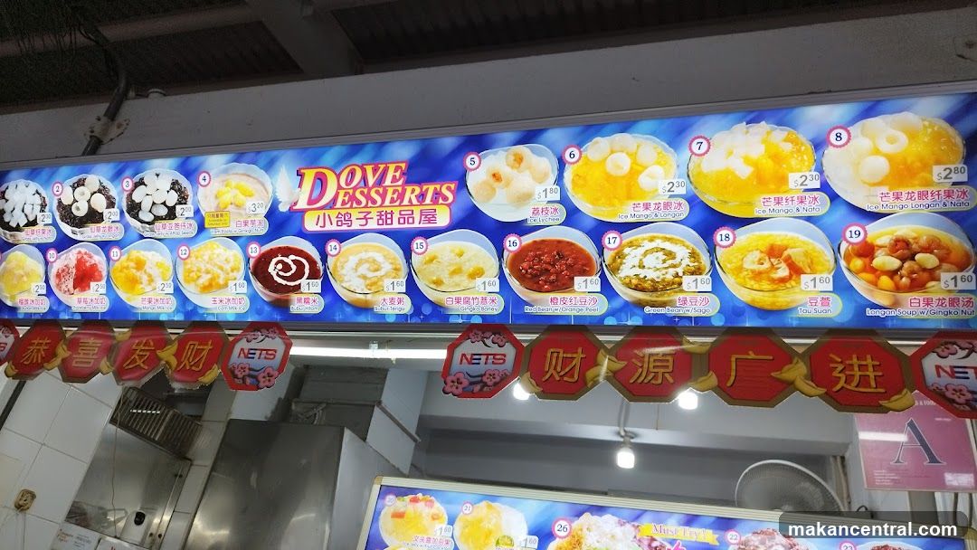 Dove Desserts Menu