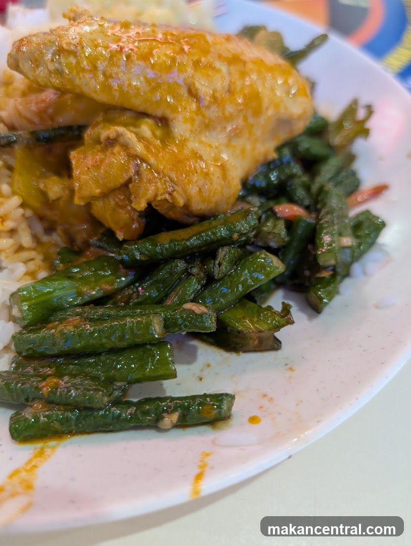 Chicken and Long Beans with Rice