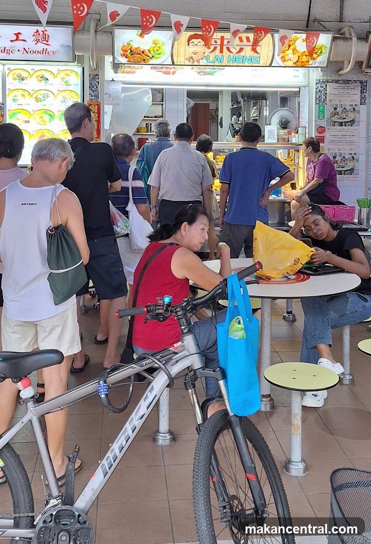 Food Stall with Customers