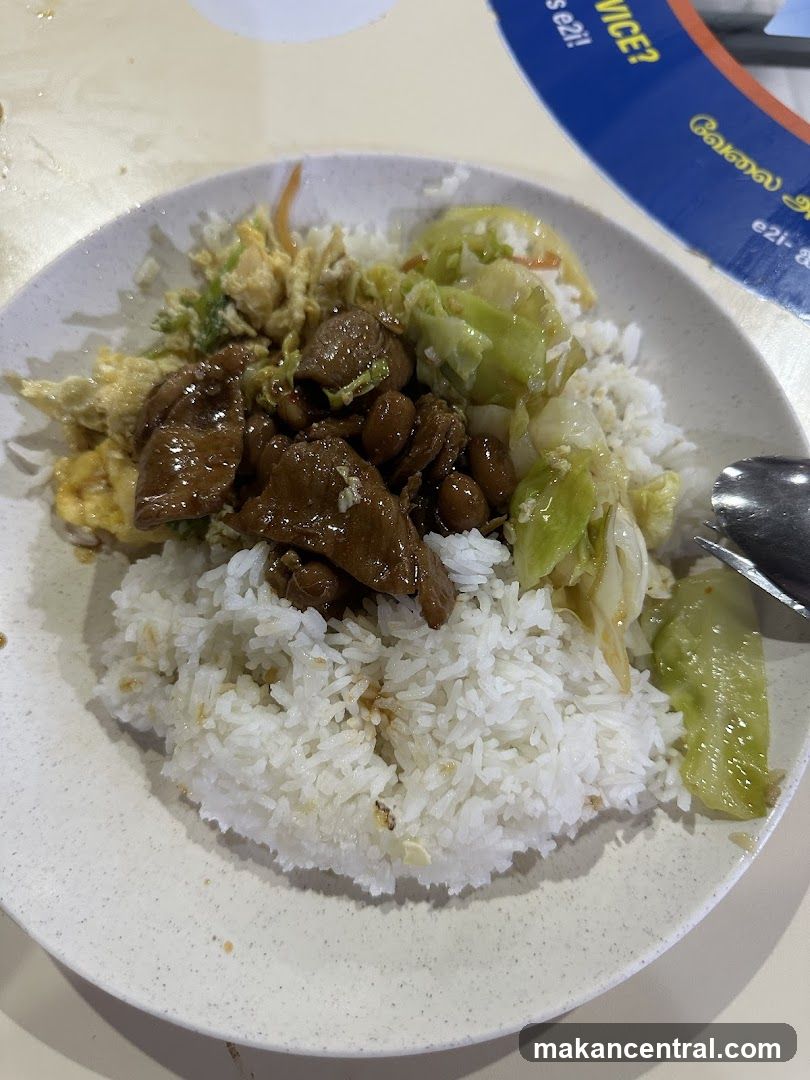 Rice with meat and vegetables