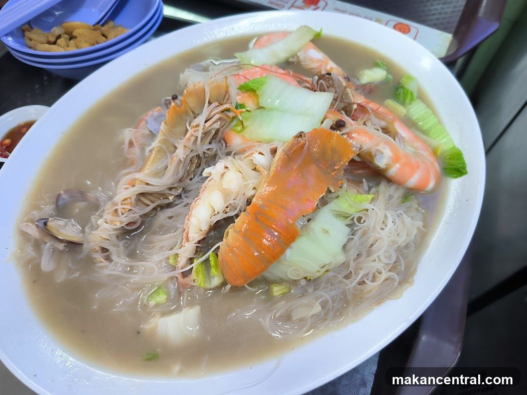 Seafood noodle soup
