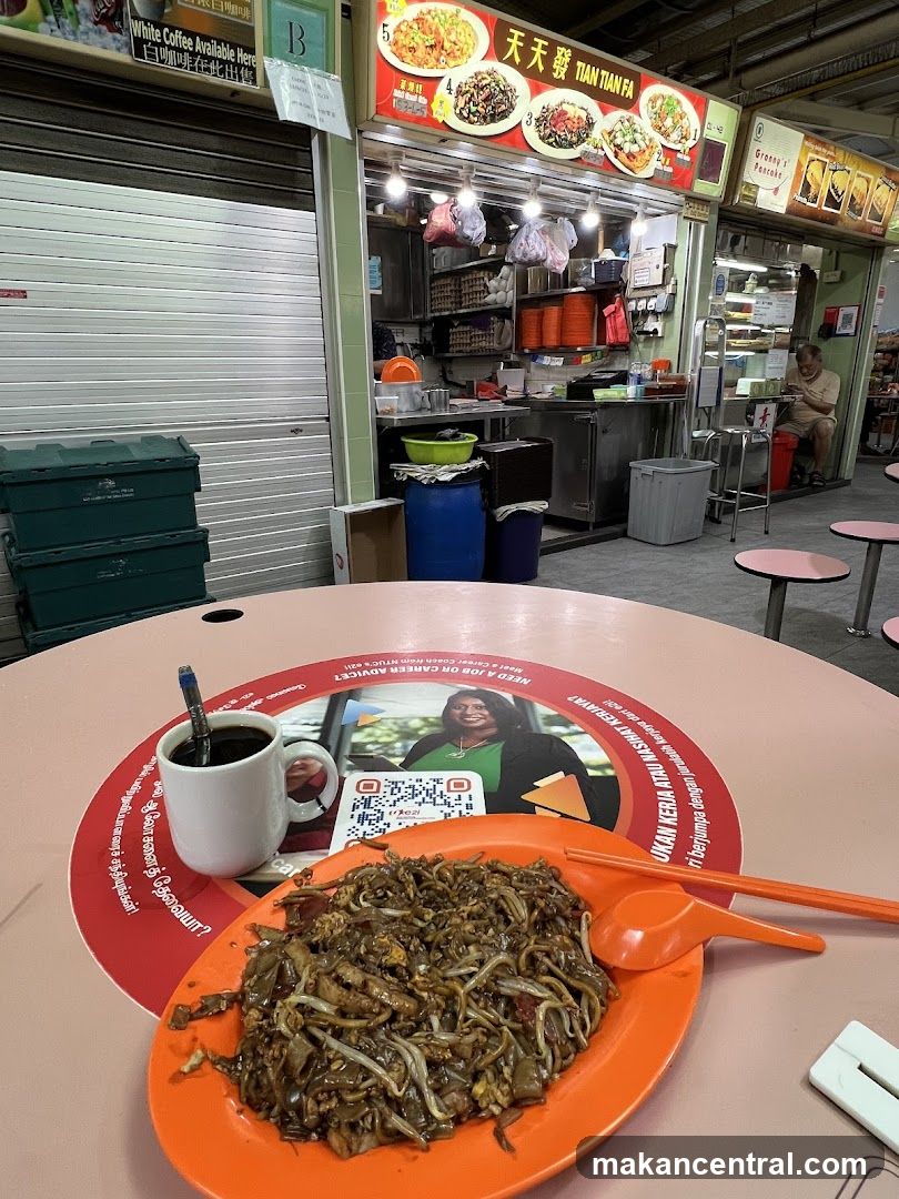 Food Stall with Noodles and Coffee