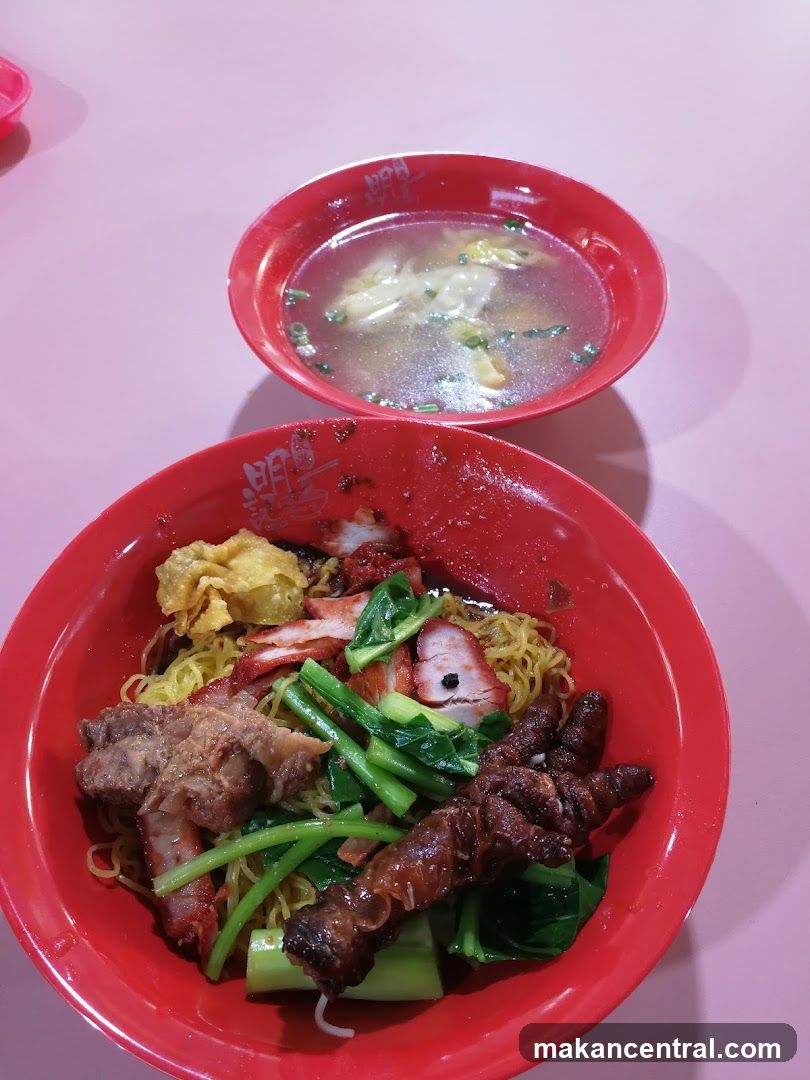Noodles and Wonton Soup