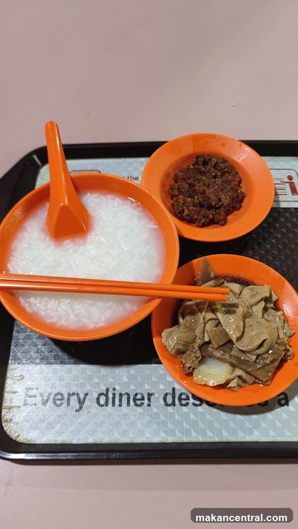 Congee with side dishes