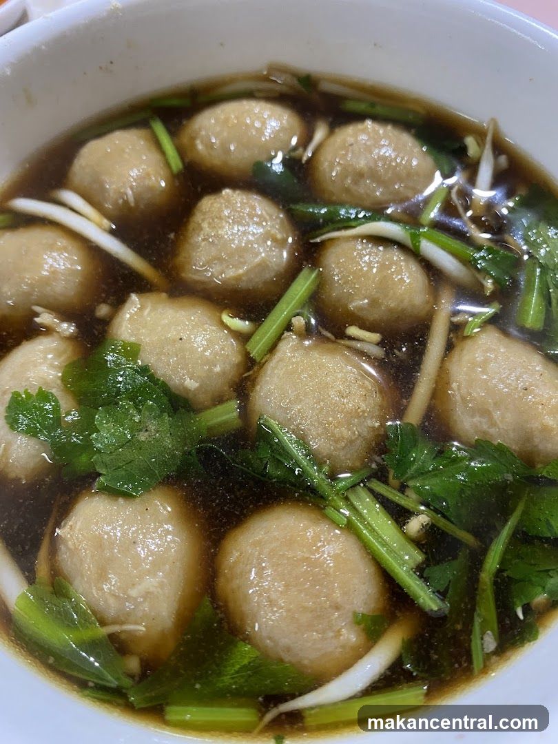 Bowl of Meatball Soup