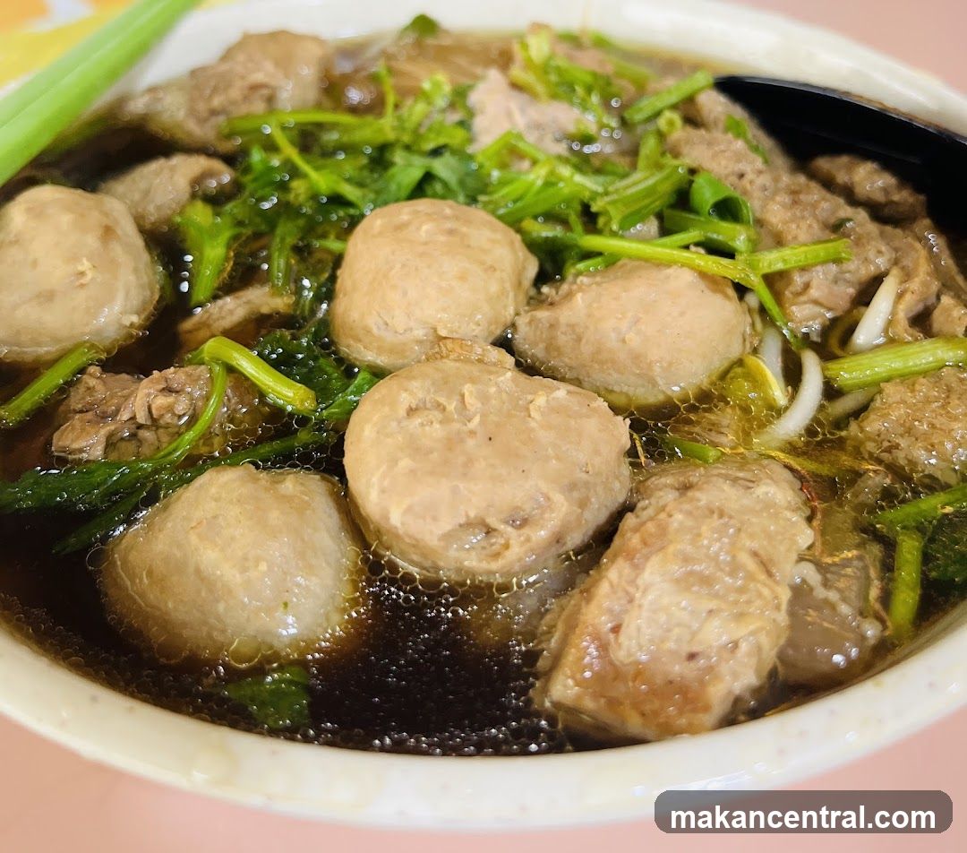 Bowl of Meatball Soup