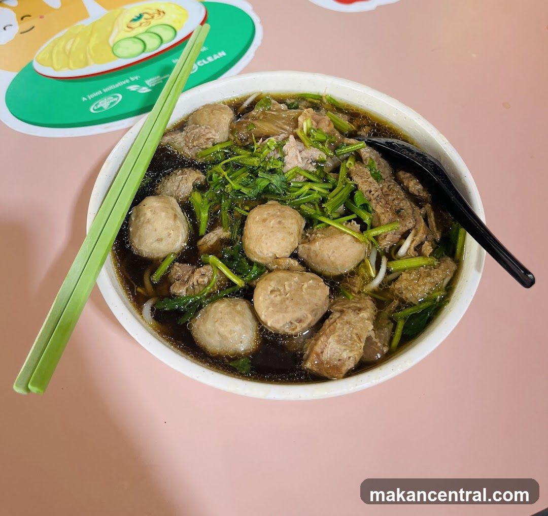 Bowl of Beef Noodle Soup