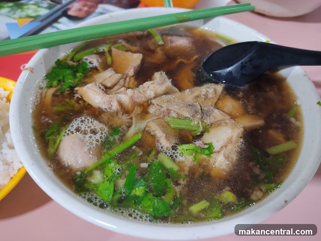 Bowl of Braised Meat Soup with Rice