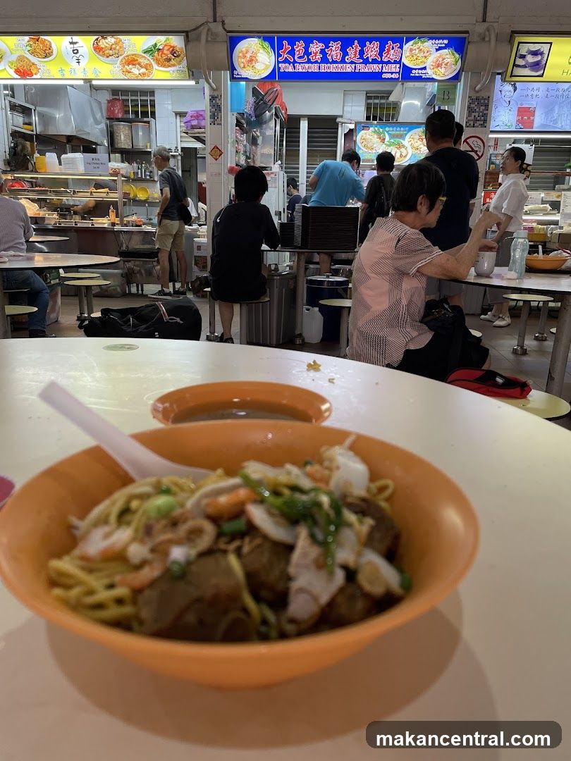 Food Stall with Prawn Mee