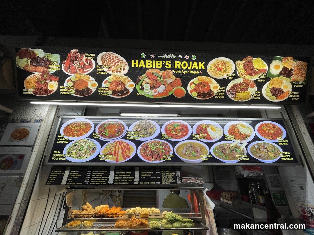 Habib's Rojak Menu