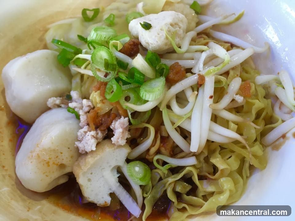 Noodle Dish with Fish Balls