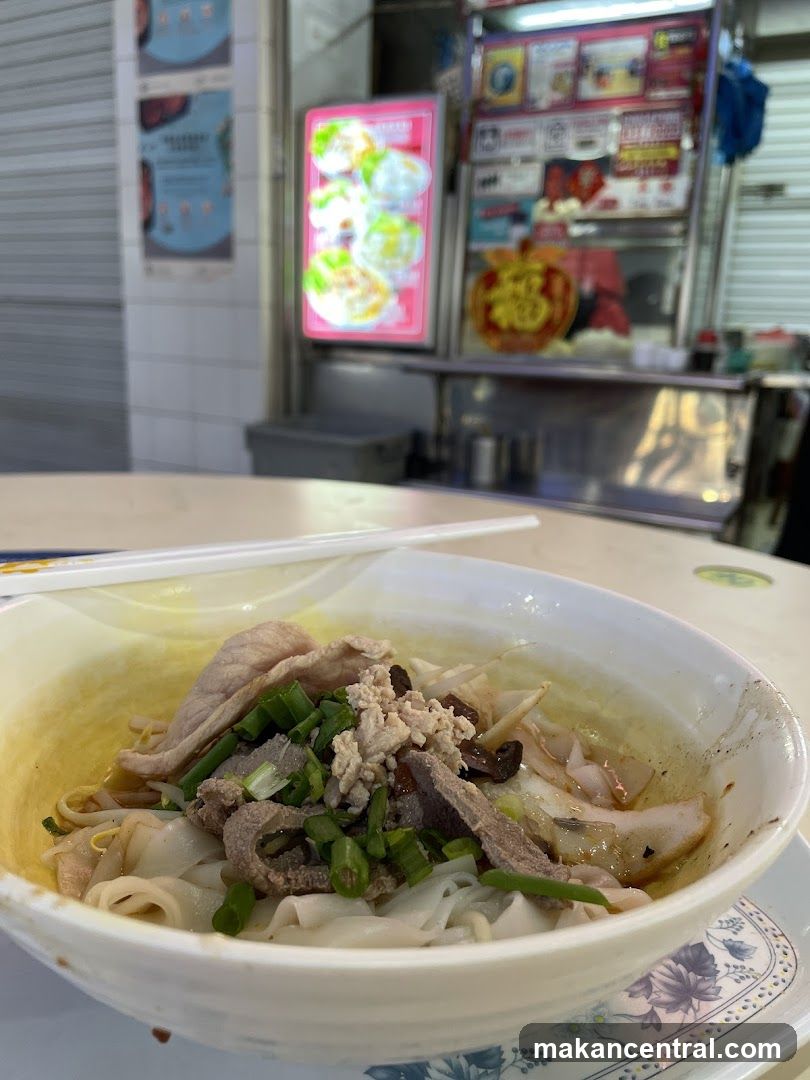 Noodle Dish at a Food Stall