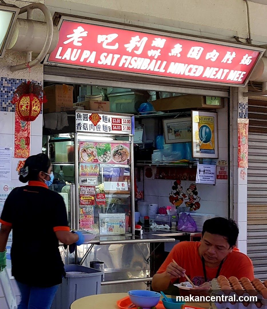 Lau Pa Sat Fishball Minced Meat Mee