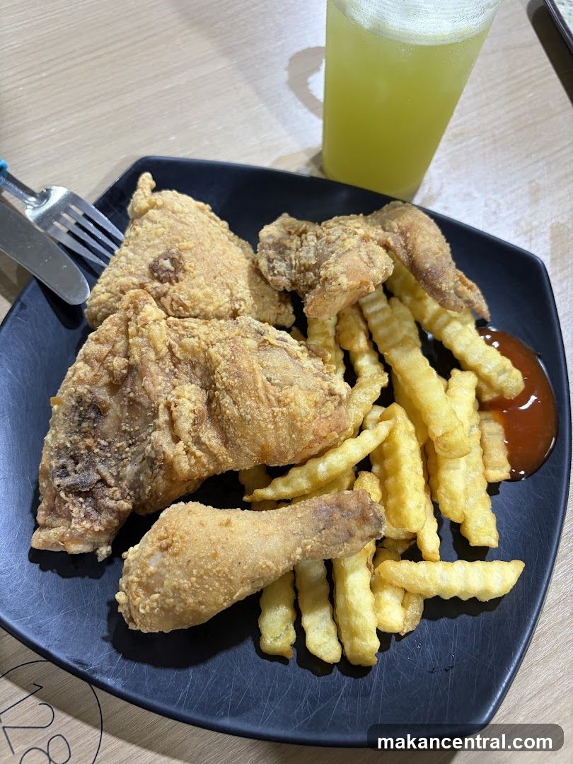 Fried Chicken and Fries