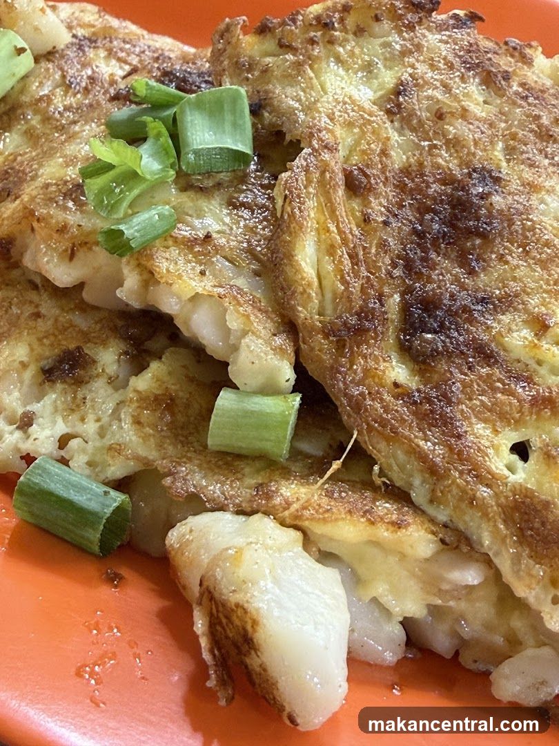 Fried Turnip Cake with Scallions