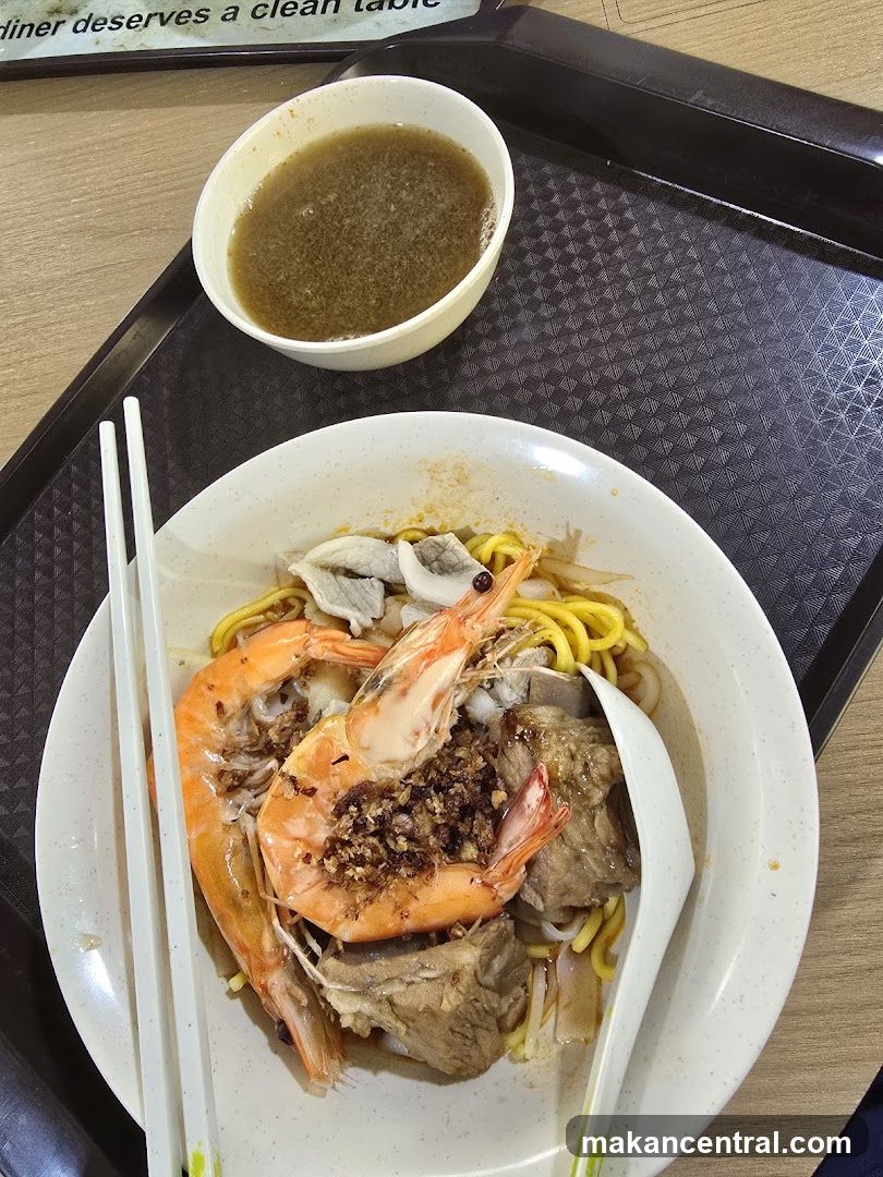 Shrimp Noodles with Broth