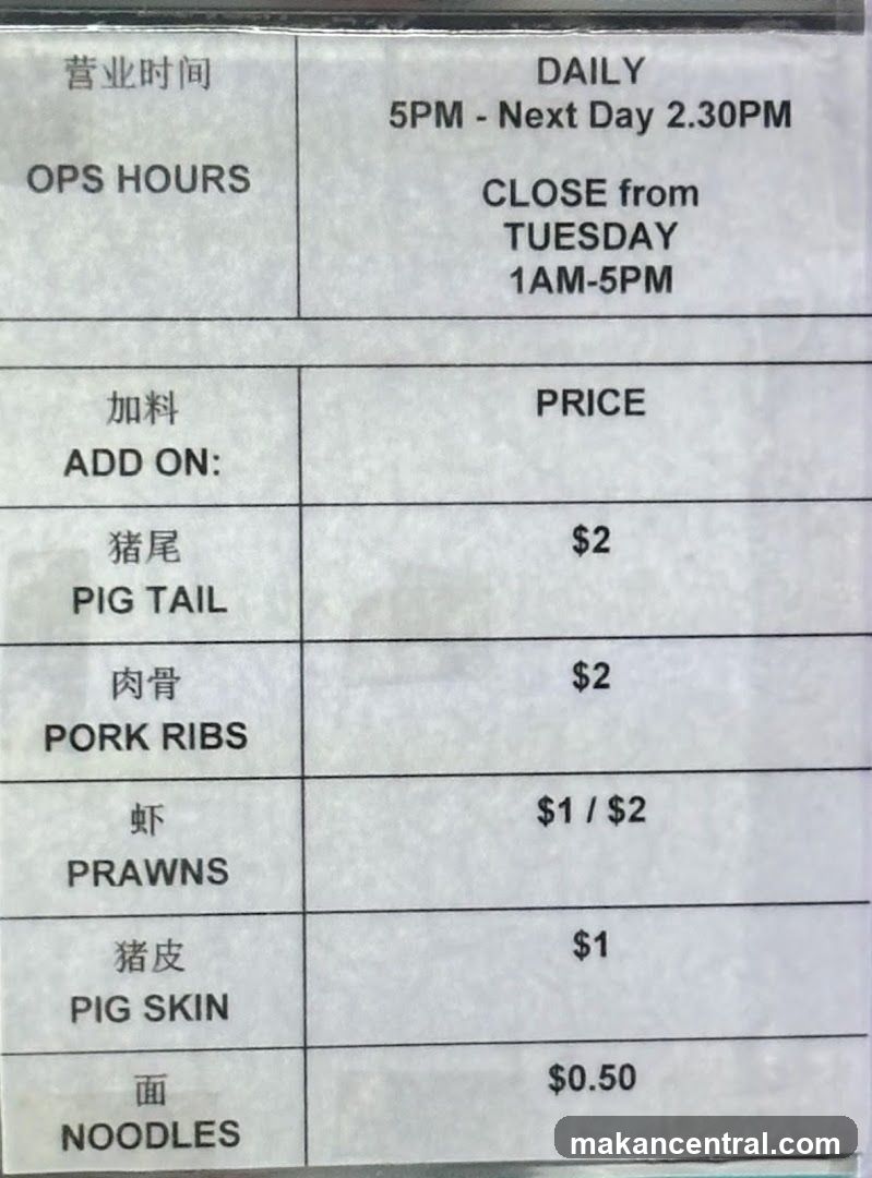 Add On Menu