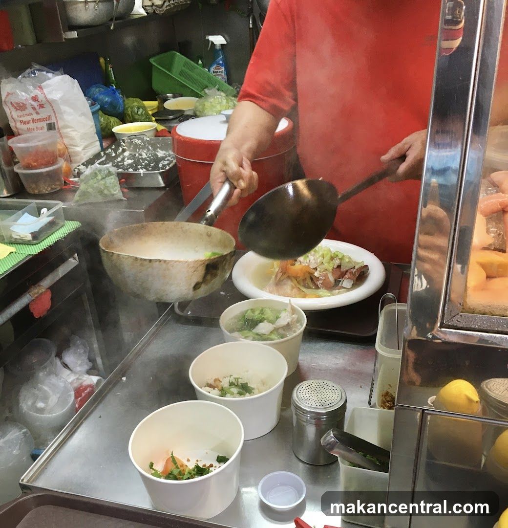 Chef cooking food