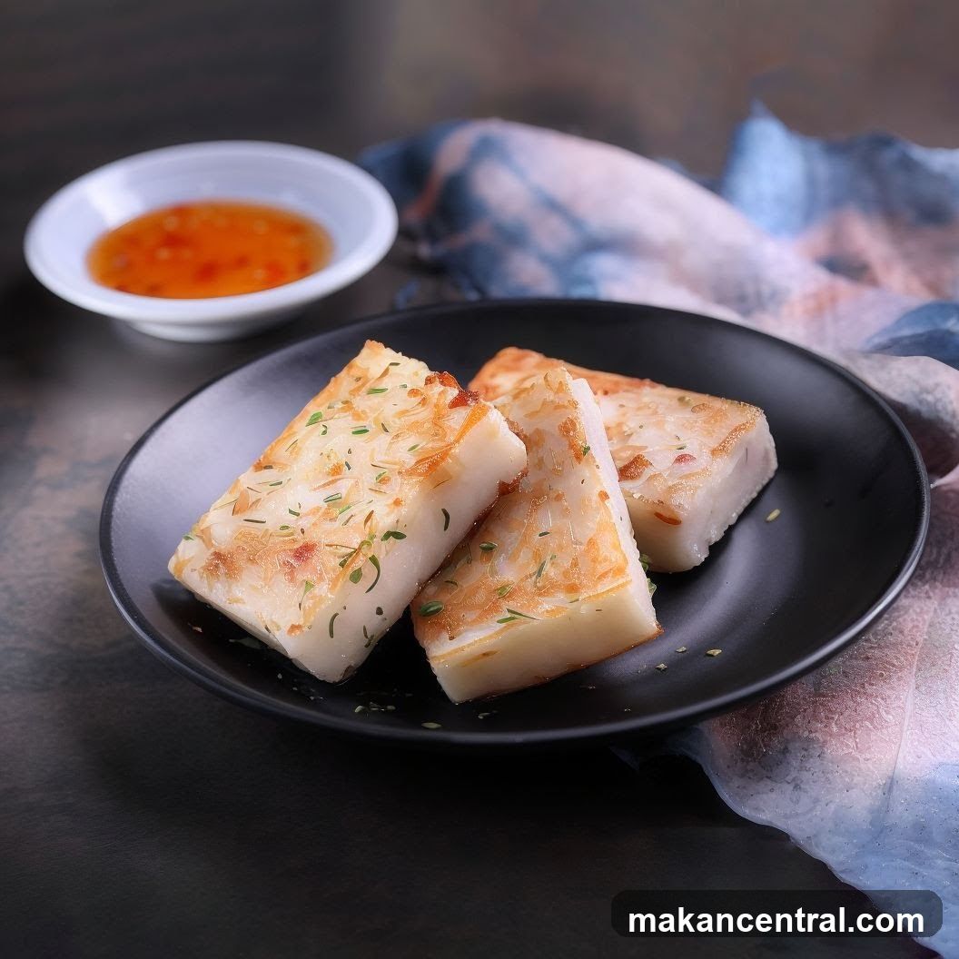 Fried Turnip Cake Slices