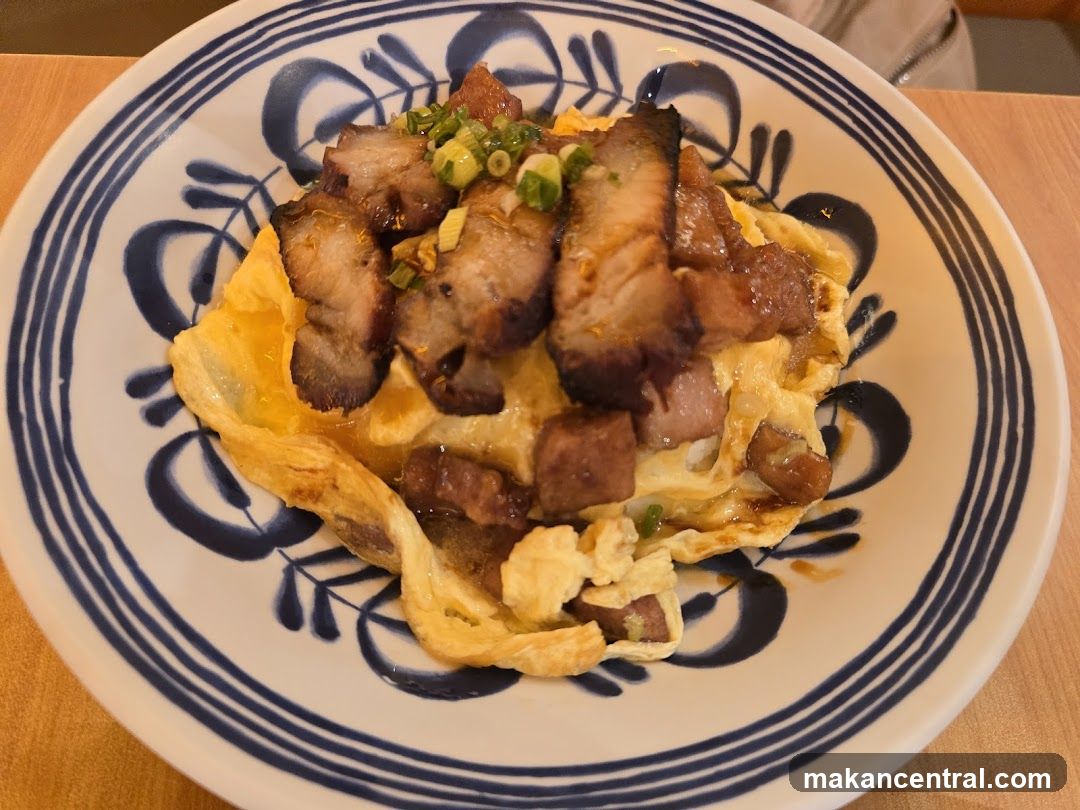 Omelet with Pork Belly