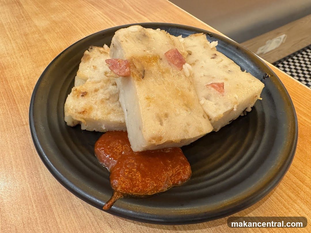 Turnip Cake with Sauce