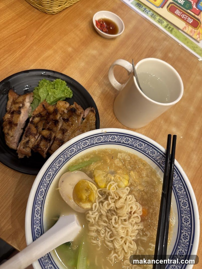 Noodle Soup and Grilled Pork