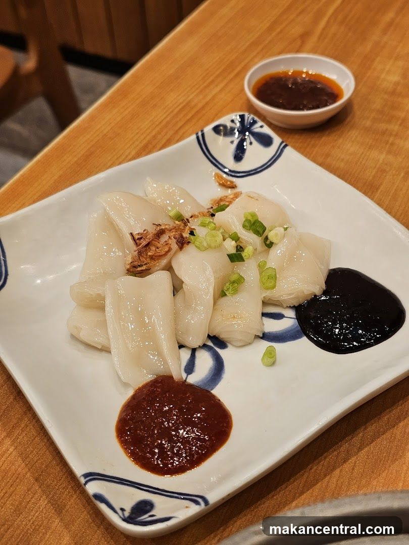 Steamed Rice Rolls with Sauces