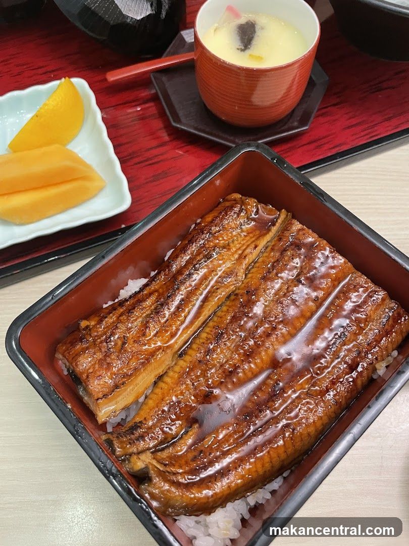 Unagi Donburi with Side Dishes