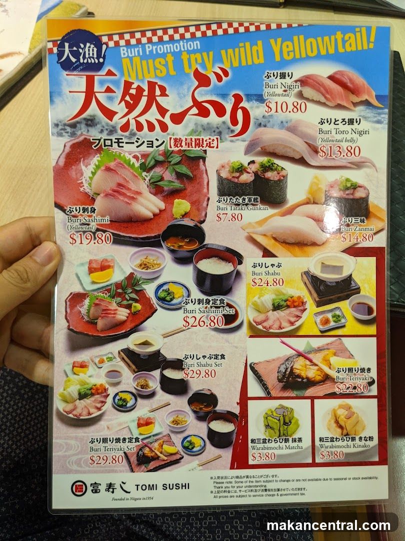 Buri Promotion - Must try wild Yellowtail!