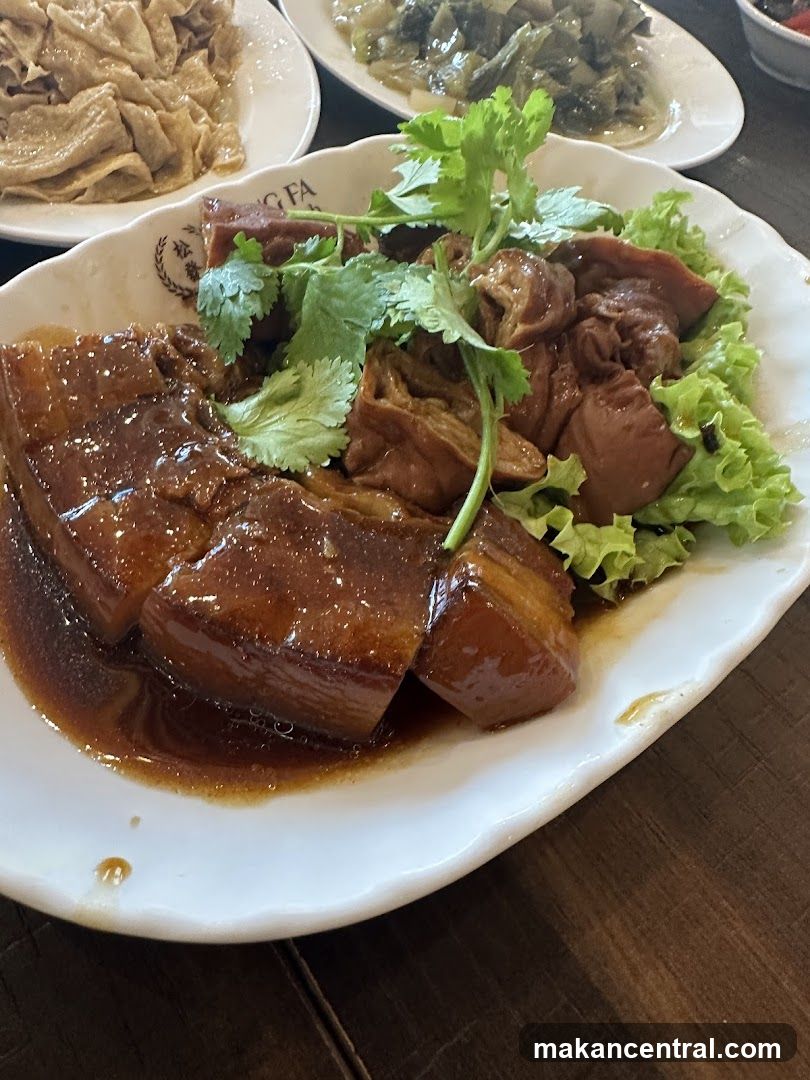 Braised Pork Belly and Intestines
