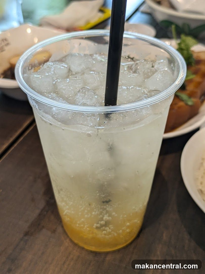 Iced Drink with Straw