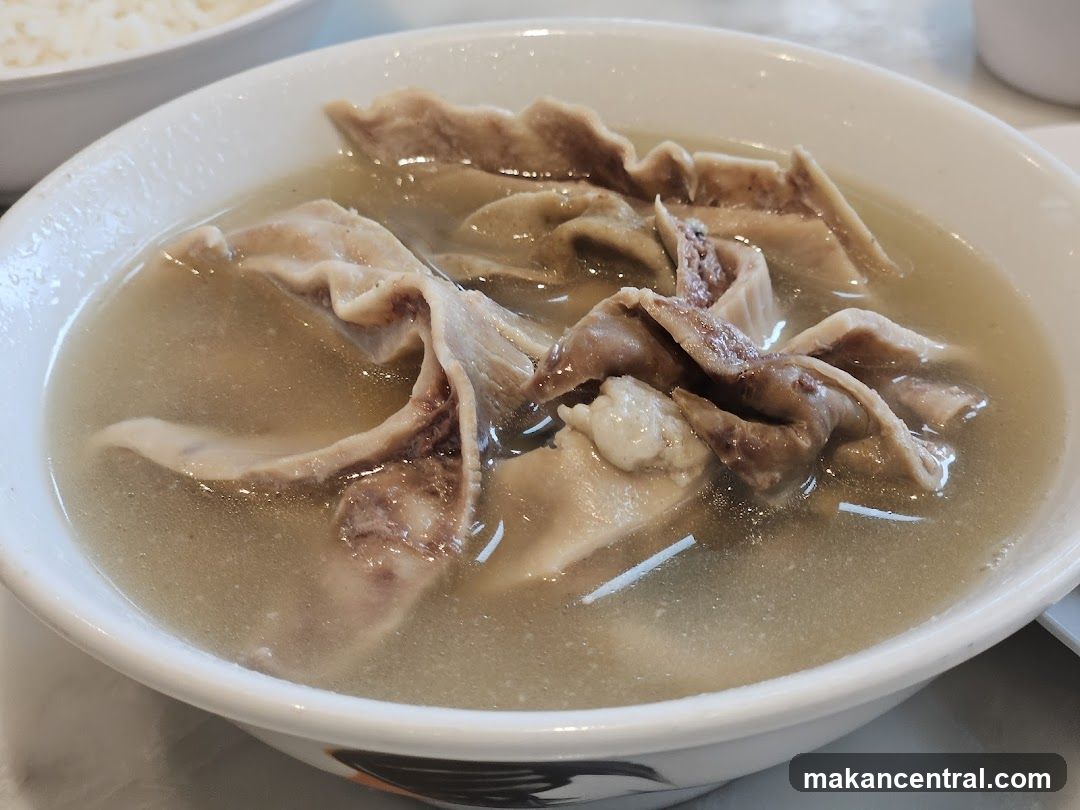 Bowl of Pork Intestine Soup