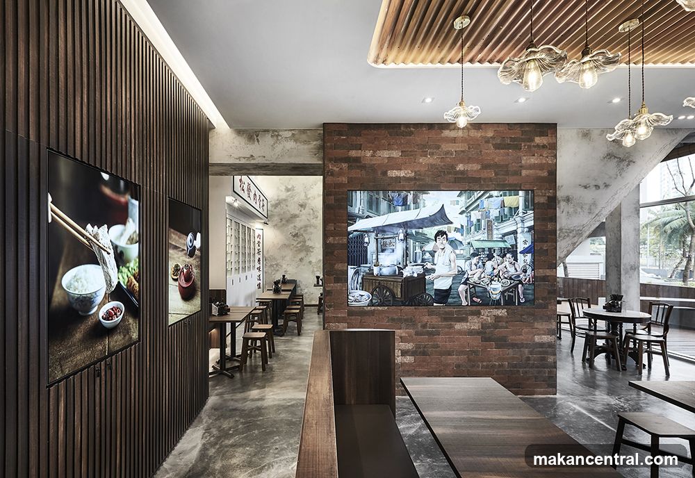 Restaurant Interior with Artwork and Seating
