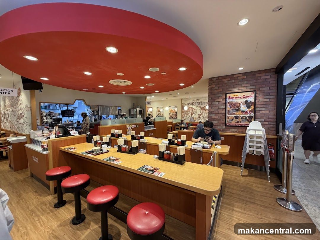 Restaurant Interior with Dining Counter