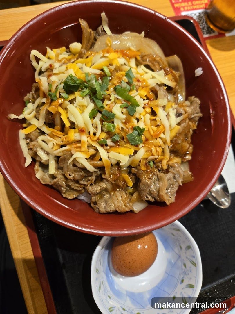 Beef and Cheese Rice Bowl