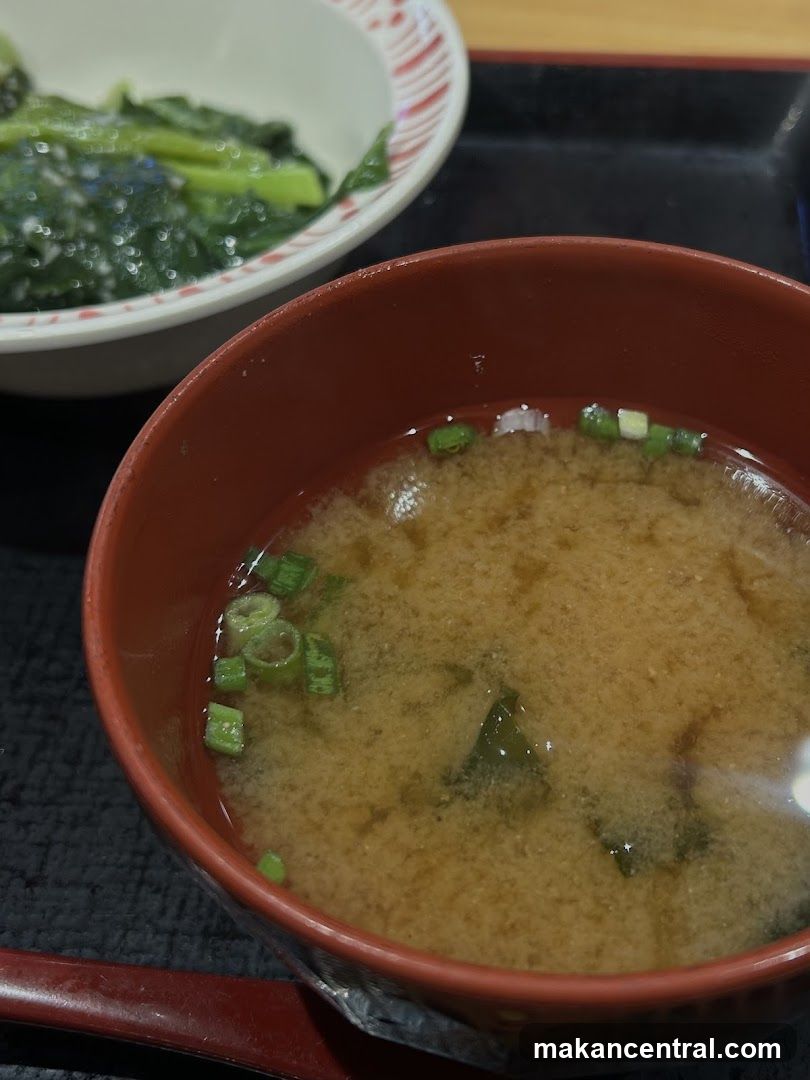 Miso Soup and Greens