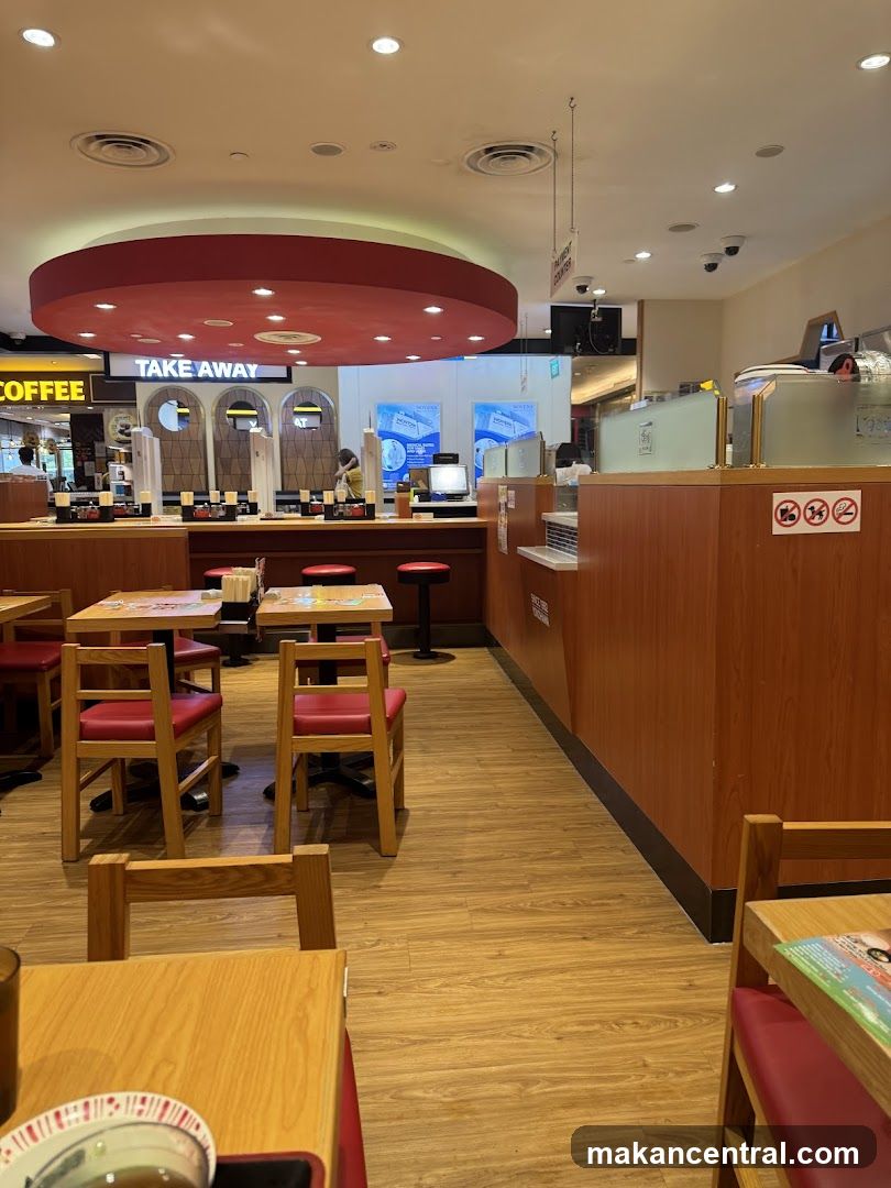Restaurant Interior with Takeaway Counter