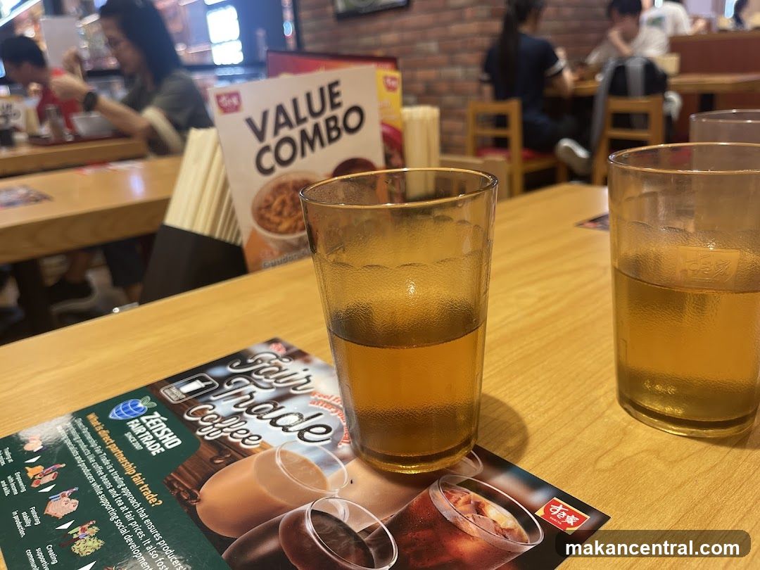 Table with Drinks and Menu