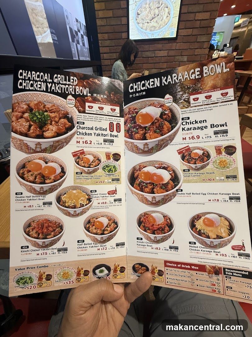 Charcoal Grilled Chicken Yakitori Bowl & Chicken Karaage Bowl