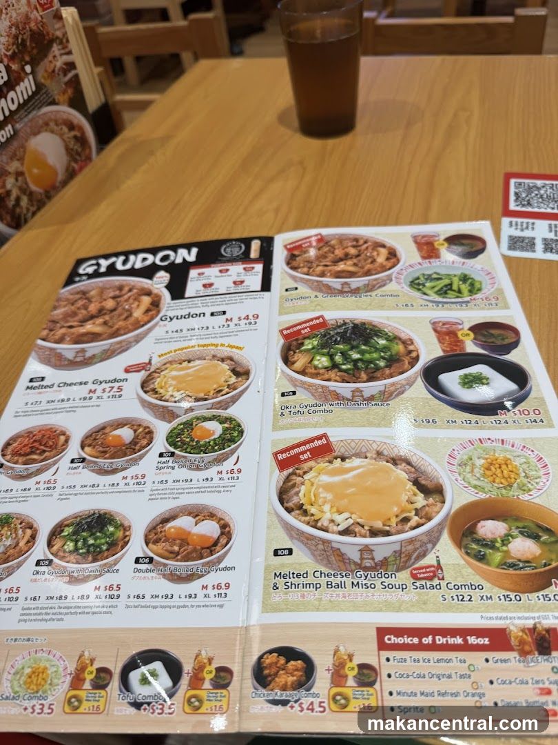 GYUDON Menu