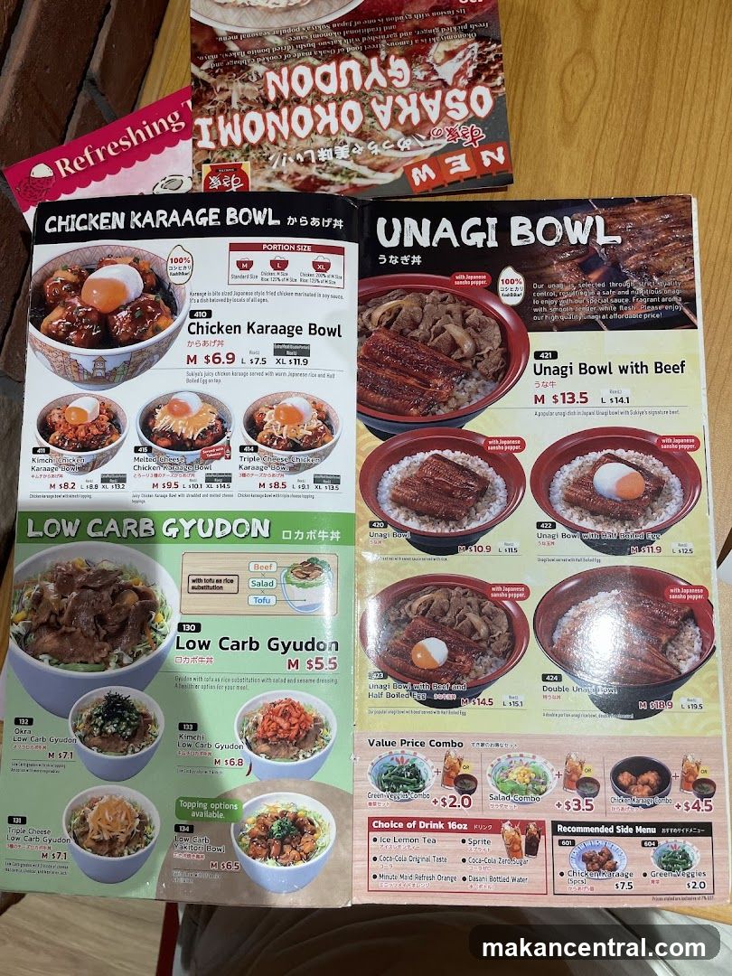 Japanese Food Menu