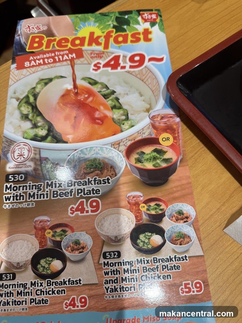 Breakfast Menu