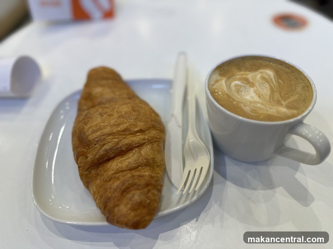 Croissant and Latte