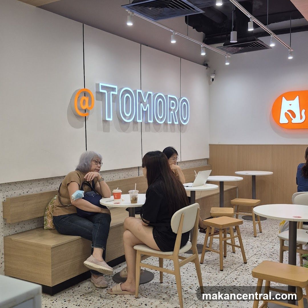 Cafe Interior with Neon Signage