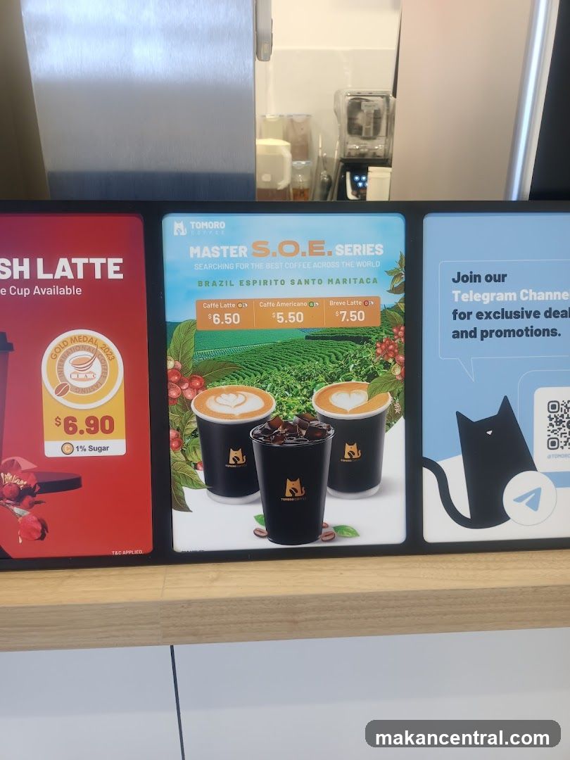 Coffee Shop Menu and Promotions