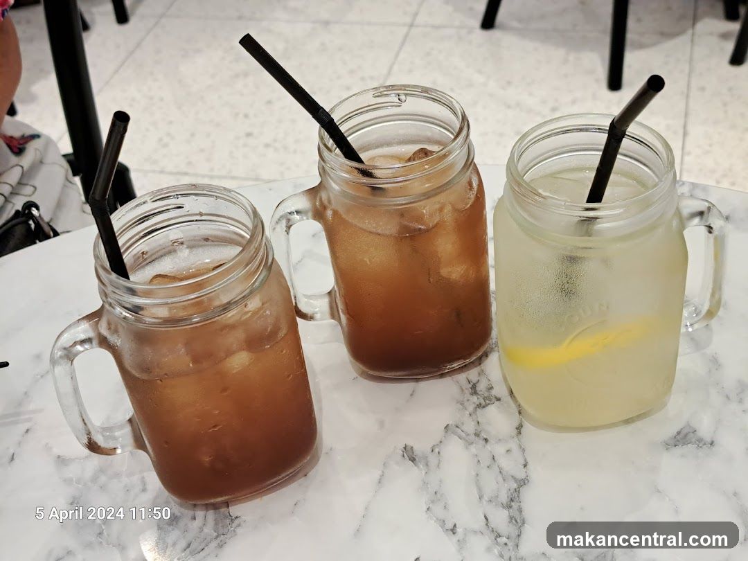 Three Iced Drinks